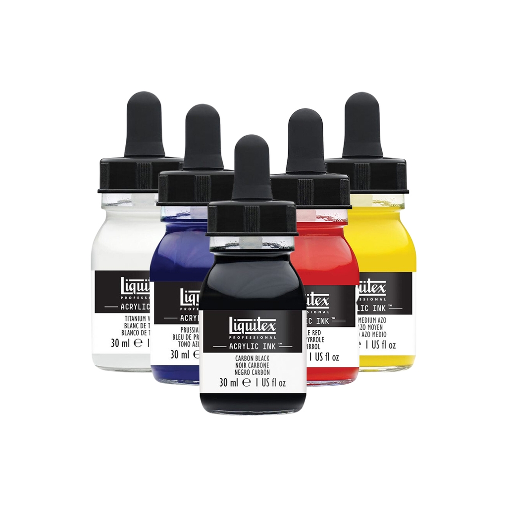 Mực acrylic cao cấp Liquitex Professional Acrylic Ink 984 Fluorescent Blue - 30ml (1Oz)