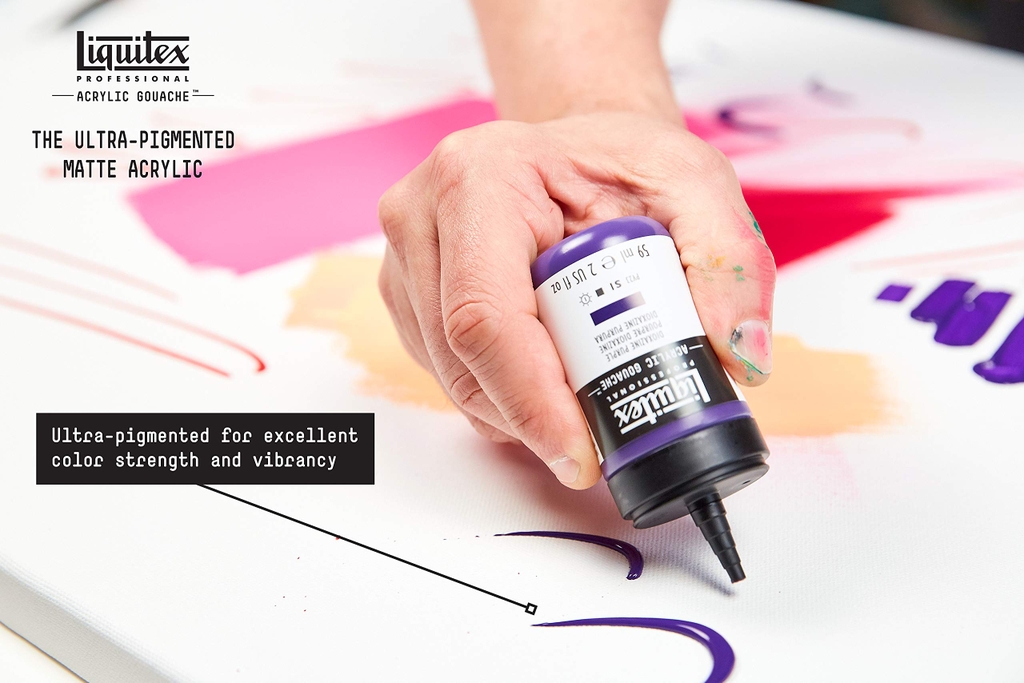 Mực acrylic cao cấp Liquitex Professional Acrylic Ink 321 Pyrrole Red - 30ml (1Oz)