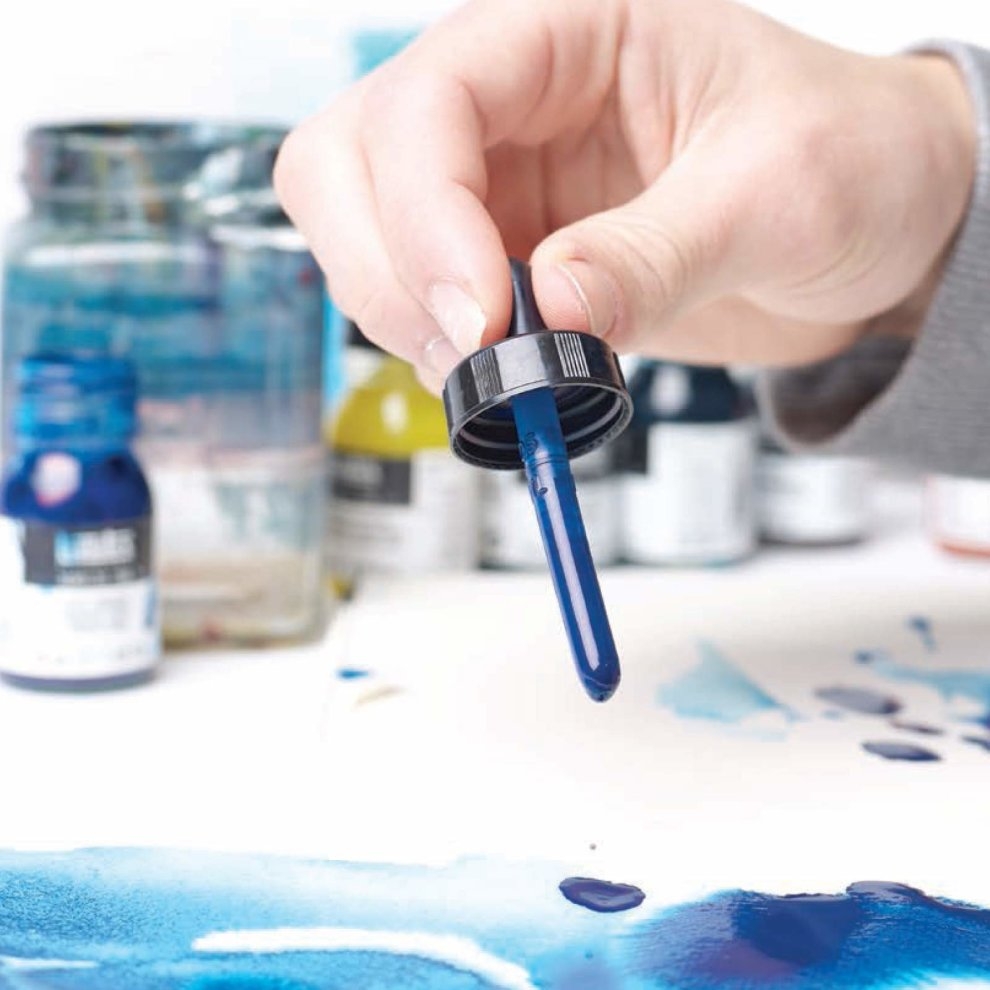 Mực acrylic cao cấp Liquitex Professional Acrylic Ink 316 Phthalocyanine Blue Green Shade - 30ml (1Oz)