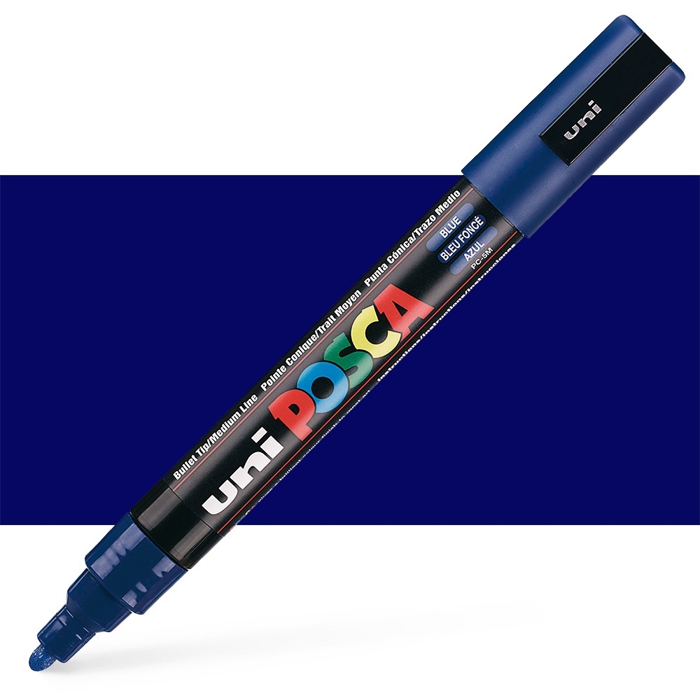 Bút sơn nước vẽ đa chất liệu Uni Posca PC-5M - Ngòi 1.8 - 2.5mm (Cây lẻ)