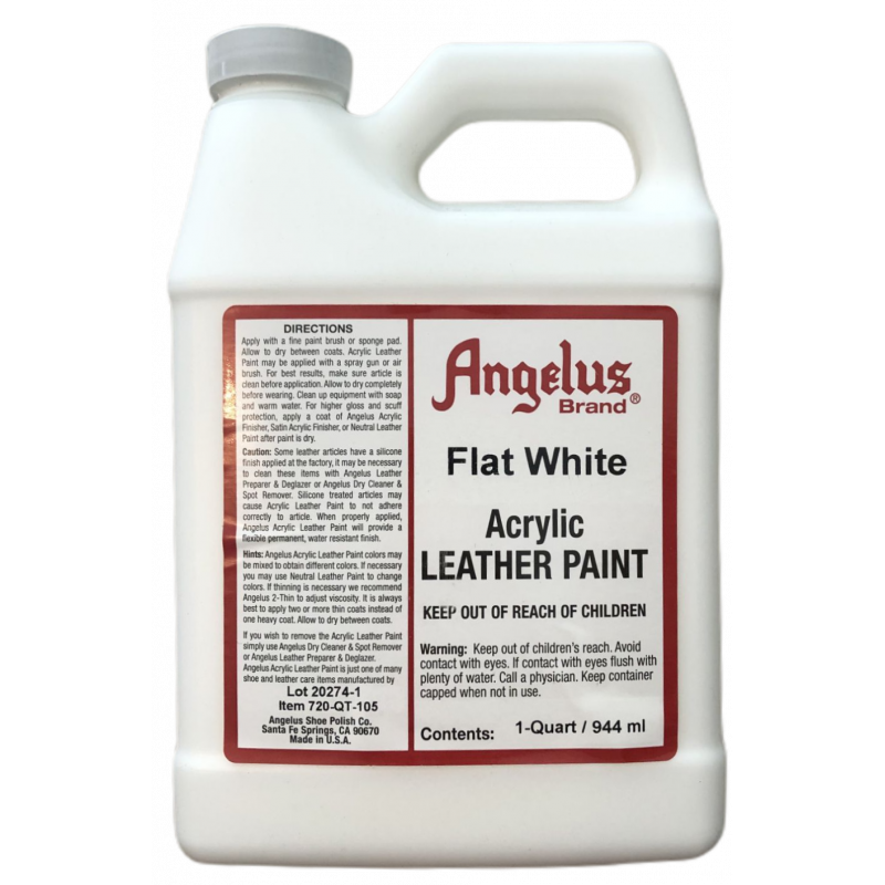 Màu vẽ da vải Angelus Acrylic Leather Paint 472ml (Pint) & 944ml (Quart)