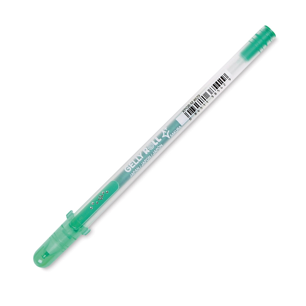 Bút bi Gel viết thiệp có viền màu bạc ánh kim Sakura Gelly Roll Silver Shadow 0.7mm