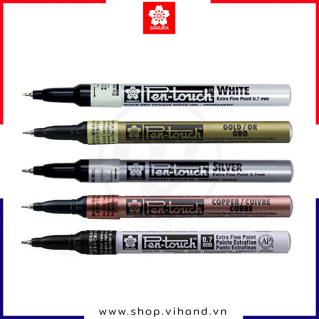 Bút sơn dầu vẽ lên mọi bề mặt Sakura PenTouch Extra Fine - Ngòi 0.7mm