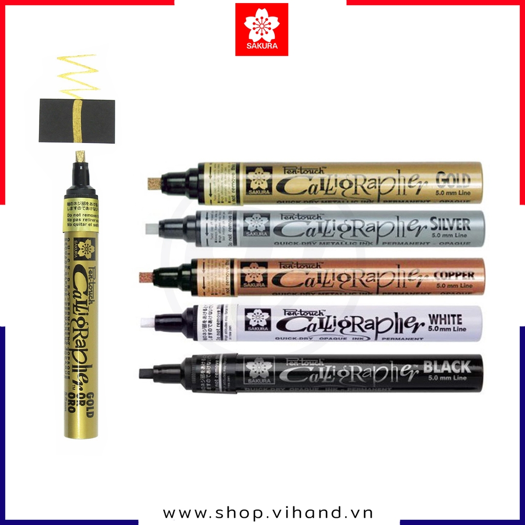 Bút sơn dầu nét thư pháp Sakura PenTouch Calligrapher Medium Point 0.6mm ~ 5.0mm
