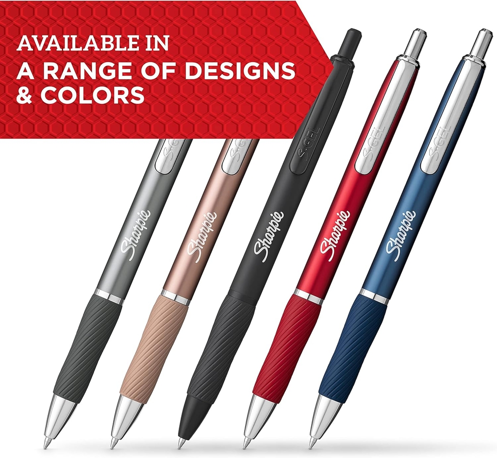 Bút bi gel vỏ kim loại cao cấp Sharpie S-Gel Pen 0.5mm - 0.7mm
