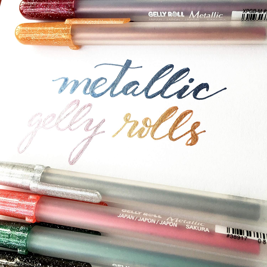 Bút bi Gel ánh kim viết thiệp Sakura Gelly Roll Metallic - Ngòi 0.4mm