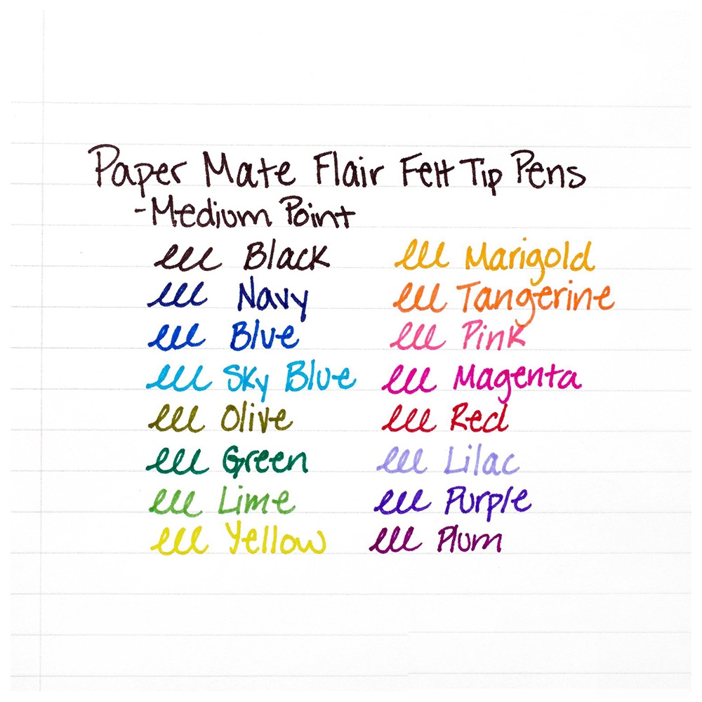 Bút lông Paper Mate Flair Felt Tip, Medium Point 0.7mm