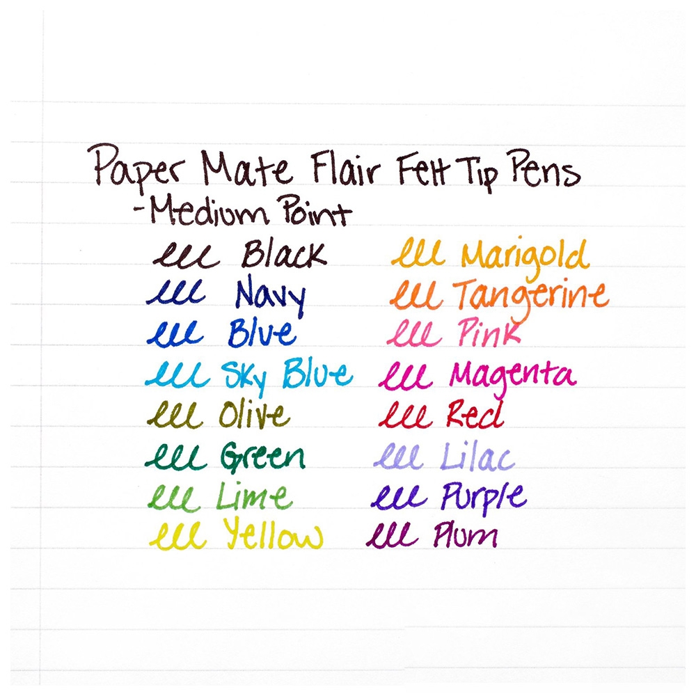 Bút lông Paper Mate Flair Felt Tip, Medium Point 0.7mm – Màu xanh lá (Green)