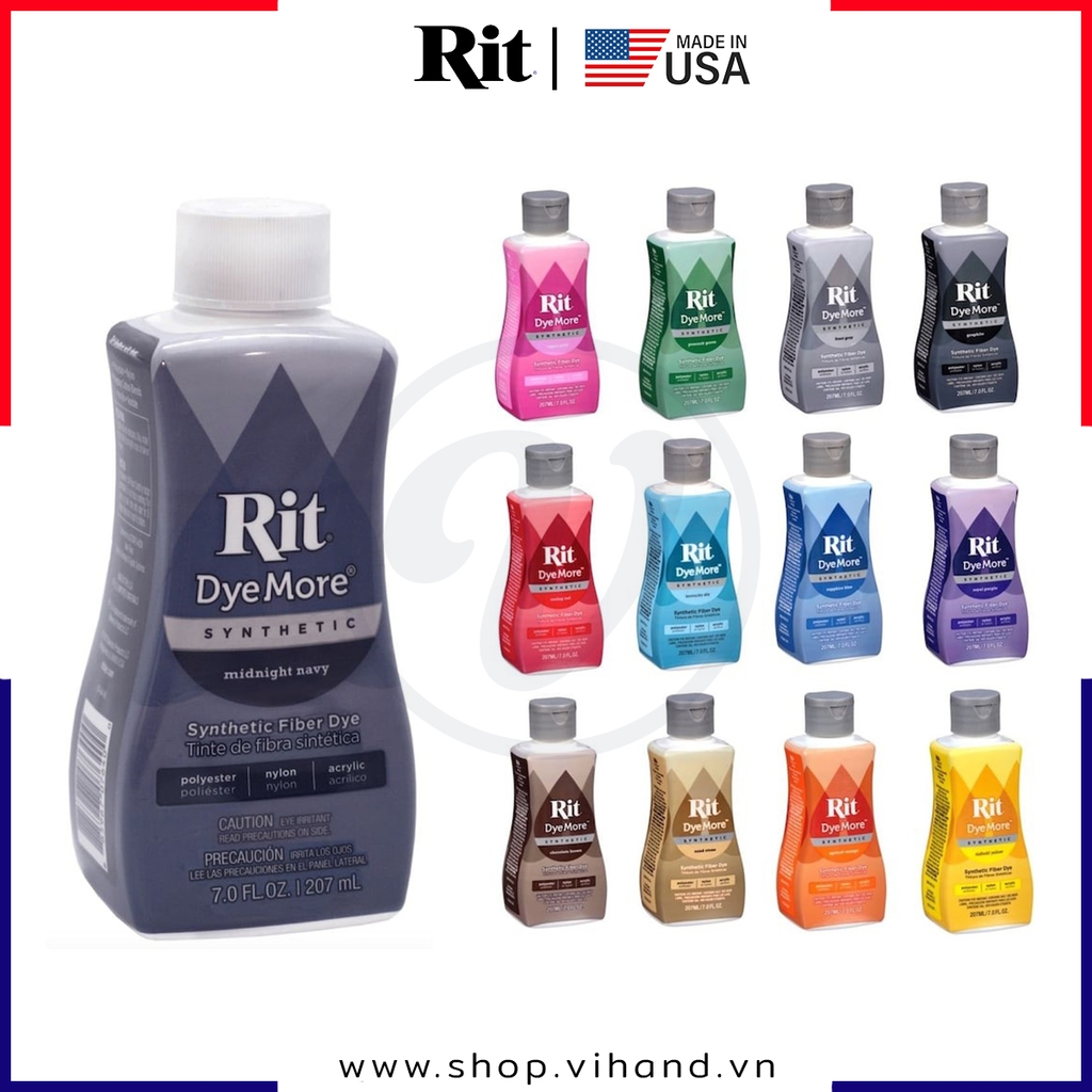 Thuốc nhuộm quần áo Rit DyeMore for Synthetics 207ml (Dạng lỏng)