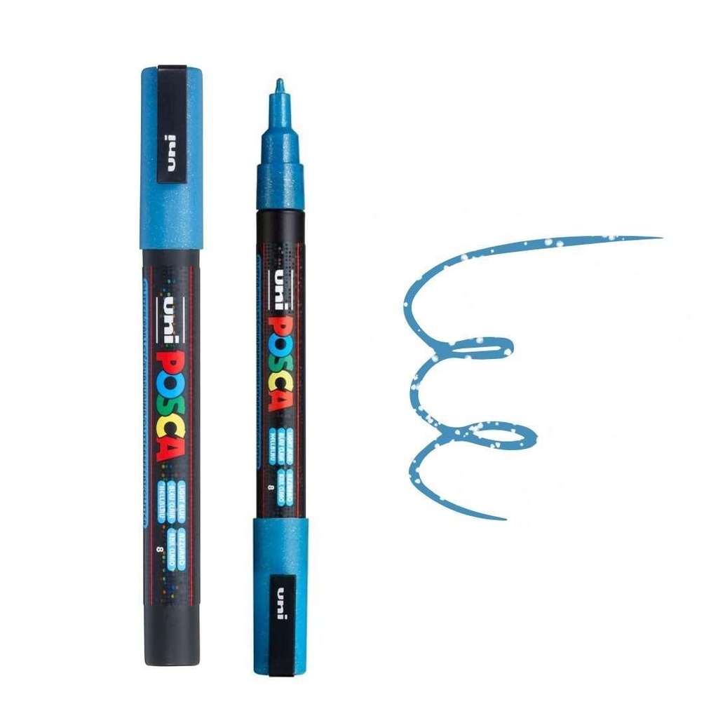 Bút sơn vẽ đa chất liệu Uni Posca PC-3M - Ngòi 0.9 - 1.3mm (Cây lẻ)