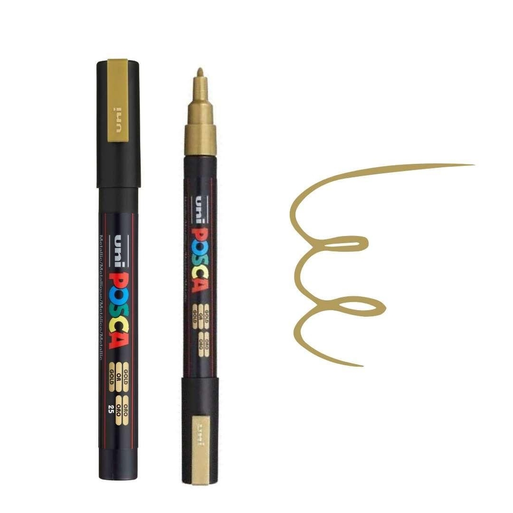 Bút sơn vẽ đa chất liệu Uni Posca PC-3M - Ngòi 0.9 - 1.3mm (Cây lẻ)