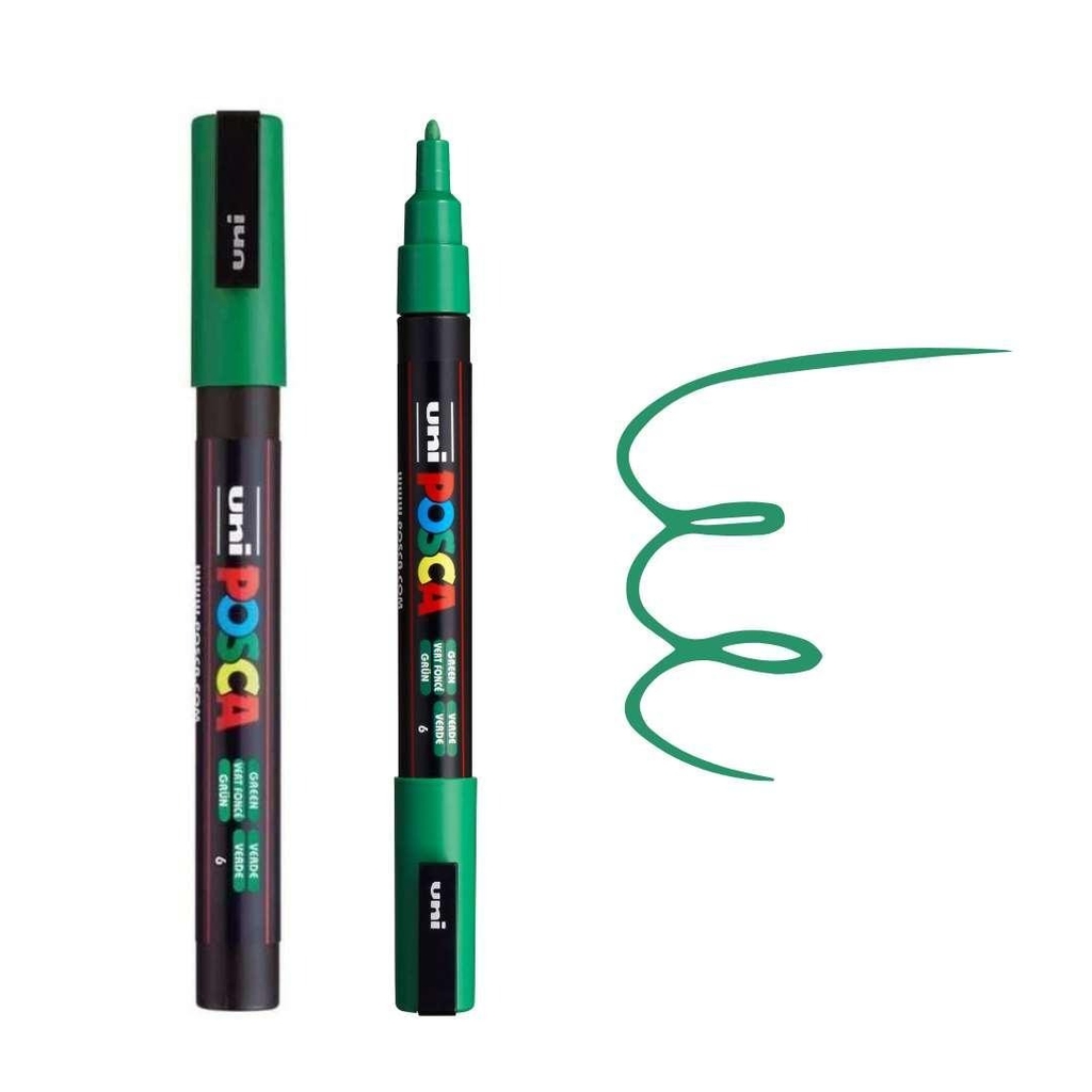 Bút sơn vẽ đa chất liệu Uni Posca PC-3M - Ngòi 0.9 - 1.3mm (Cây lẻ)