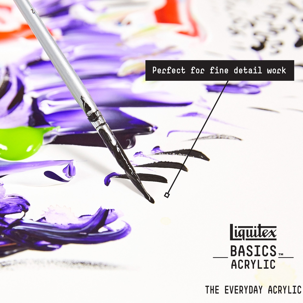 Màu vẽ đa chất liệu Liquitex Basics Acrylic Titanium White #432 – 400ml