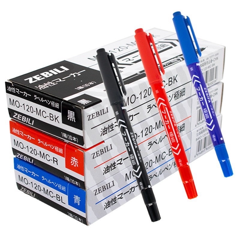 Viết lông dầu Zebra MO120 - 2 Đầu đánh dấu lên mọi chất liệu