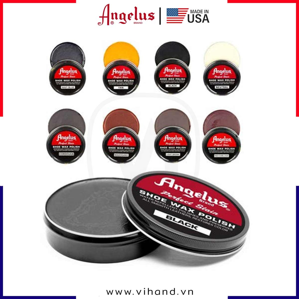 Xi đánh giày da cao cấp Angelus Shoe Wax Polish 90ml (3Oz)