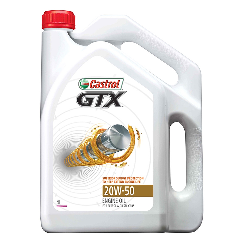 Dầu nhớt CASTROL GTX 20W-50 API SL/CF (Thùng 6canx4lit)