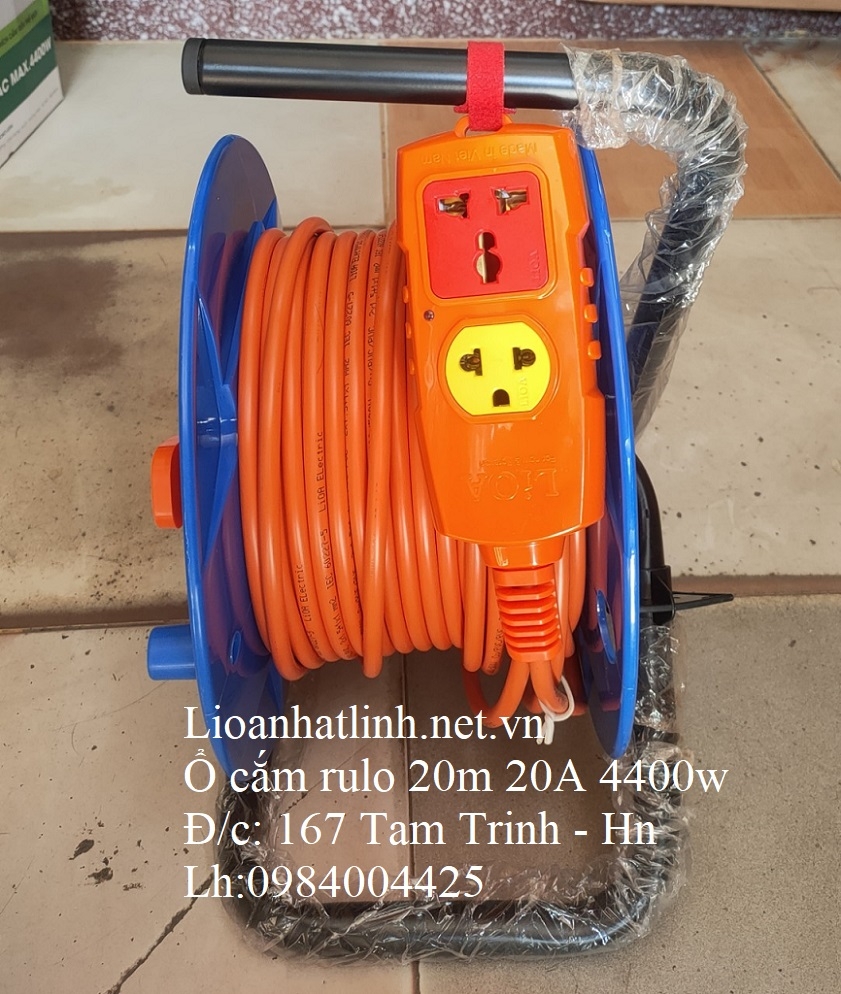 Ổ CẮM ĐIỆN RULO LIOA TỰ RÚT 20M 4000W - 5000W MODEL HYBRID - 20M - 20A