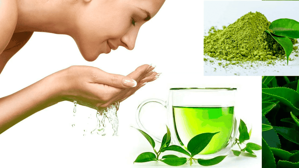 Dùng trà xanh phục hồi da bị kích ứng