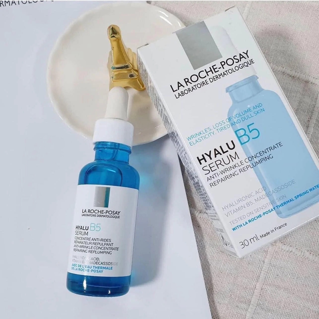 Serum phục hồi da sau mụn La Roche-Posay Hyalu B5