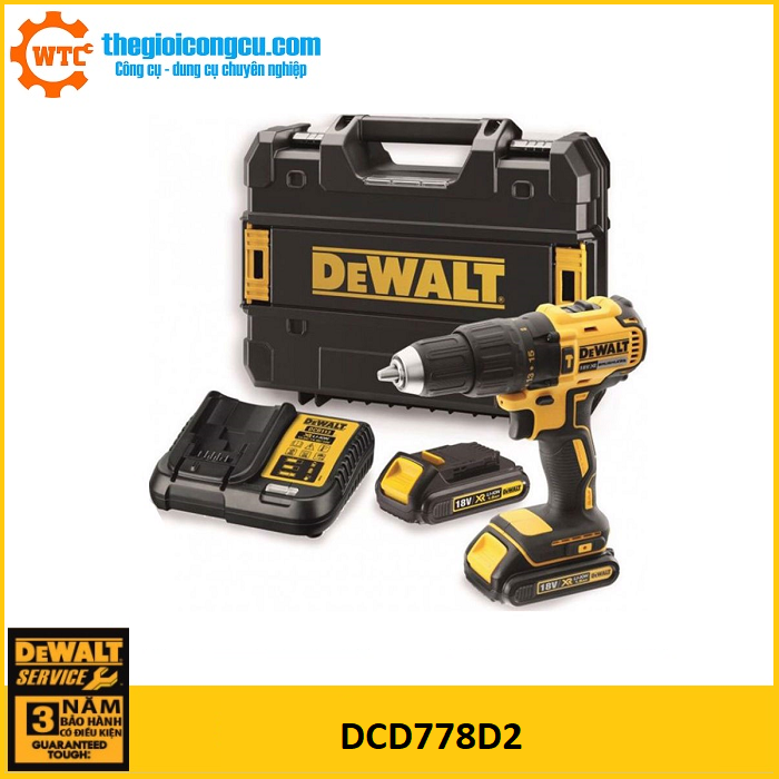 Máy khoan pin 18V Dewalt DCD778D2