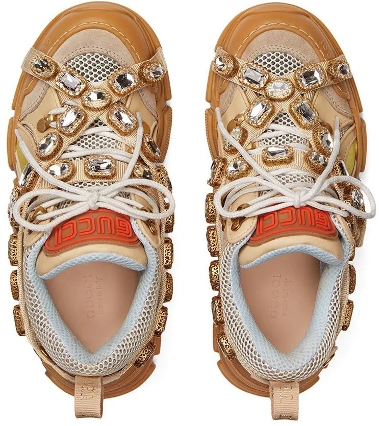 Gucci Flashtrek Crystals 'Beige' | Duyet Fashion