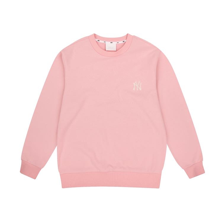 MLB Sweater NY Back Big Logo Pink