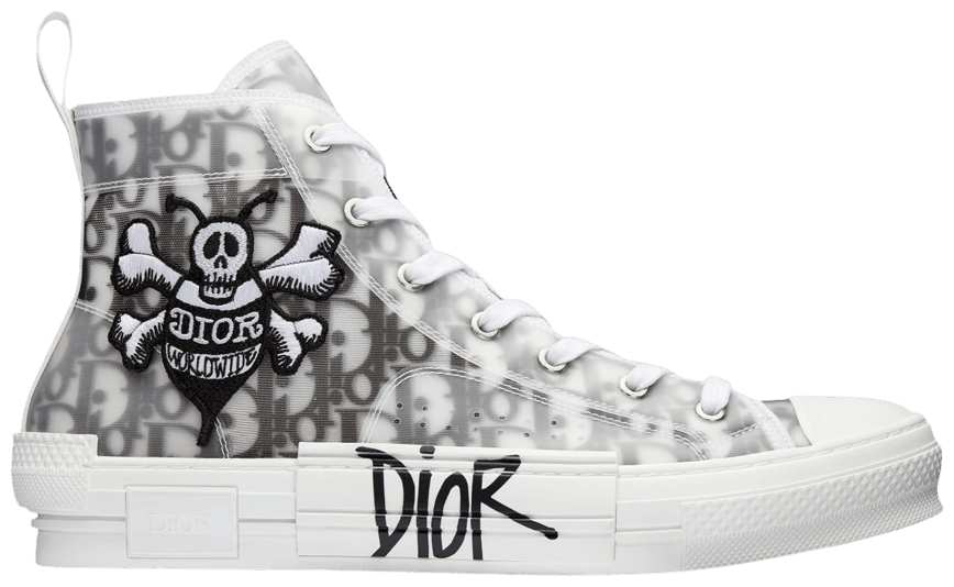 B23 HighTop Sneaker Black and White Dior Oblique Canvas  DIOR