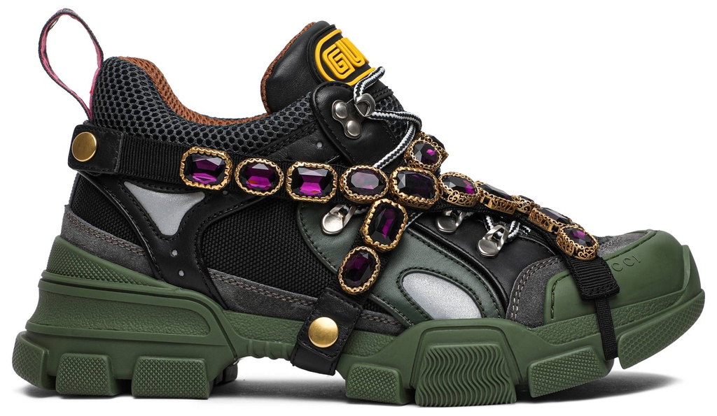 Gucci Flashtrek 'Green Crystals' | Duyet Fashion