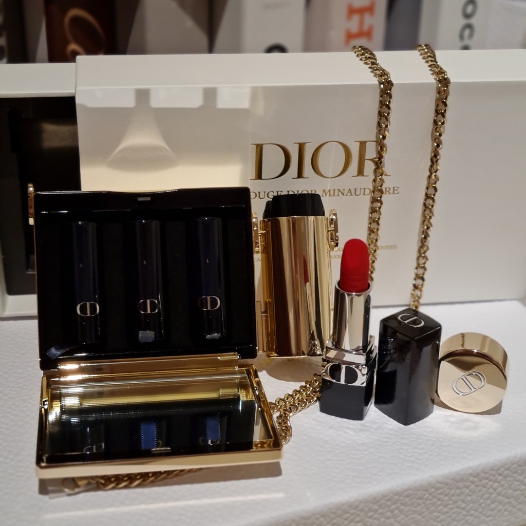 SET SON DIOR 2021 LIMITED EDITION 4 MÀU  ROUGE DIOR MINAUDIERE   Nuochoarosacom  Nước hoa cao cấp chính hãng giá tốt mẫu mới