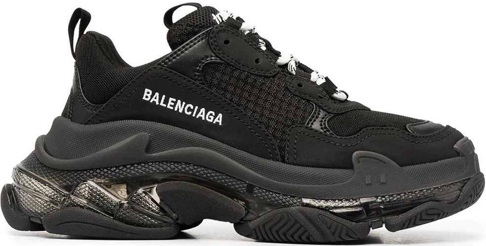 Giày Balenciaga Triple S Trainers Black Grey Đen Bạc Replica 11