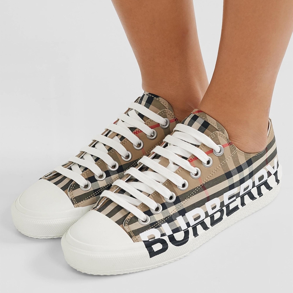 Burberry Check Cotton Sneakers 'Vintage' | Duyet Fashion