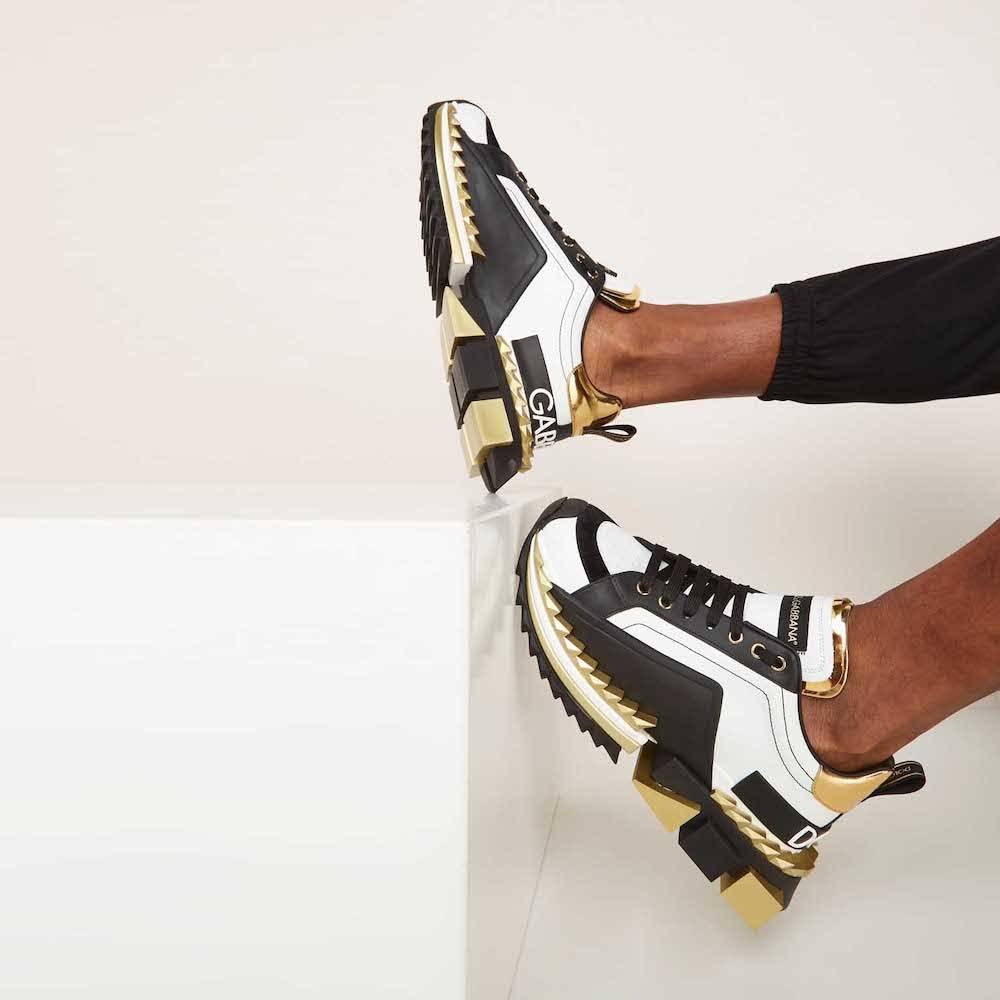 D&G Super King / Queen Sneaker 'Gold' | Duyet Fashion