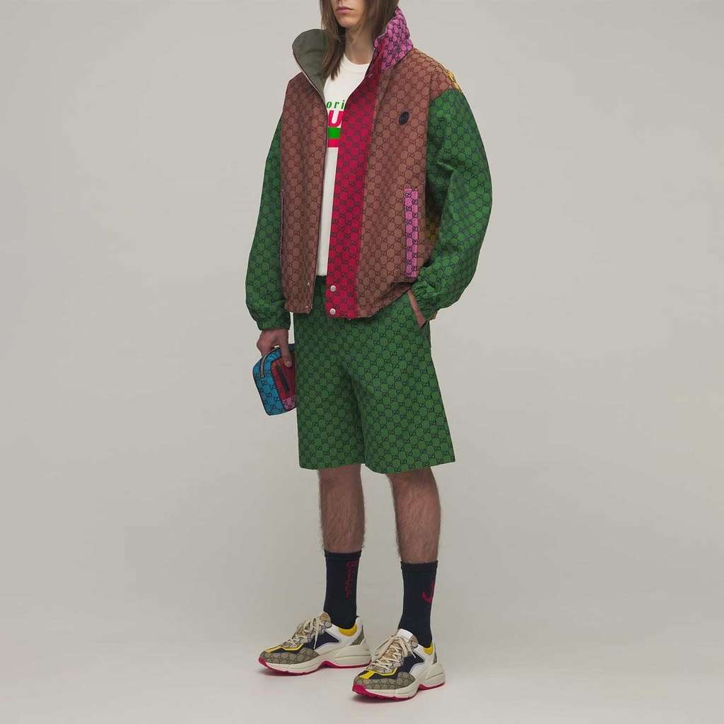 Quần short Gucci Monogram GG 'Green'