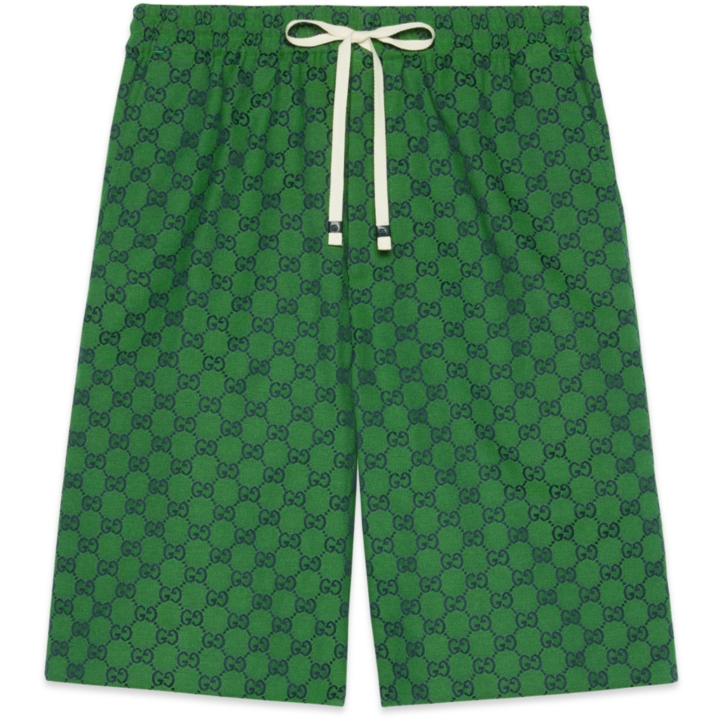 Quần short Gucci Monogram GG 'Green'
