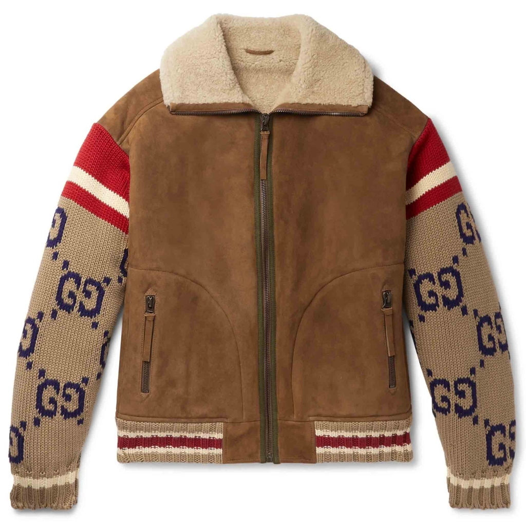 Áo khoác lông Gucci 'Logo'