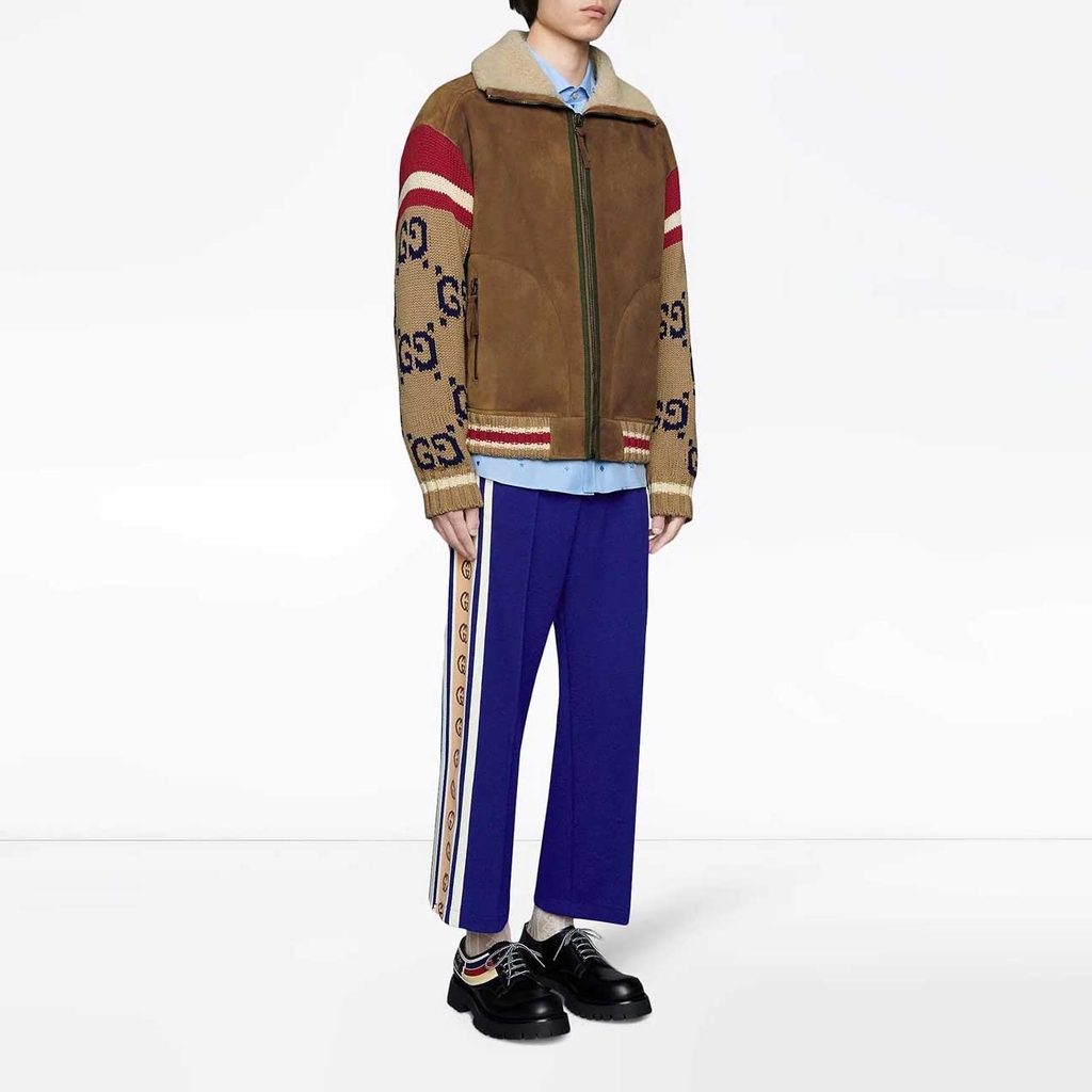 Áo khoác lông Gucci 'Logo'