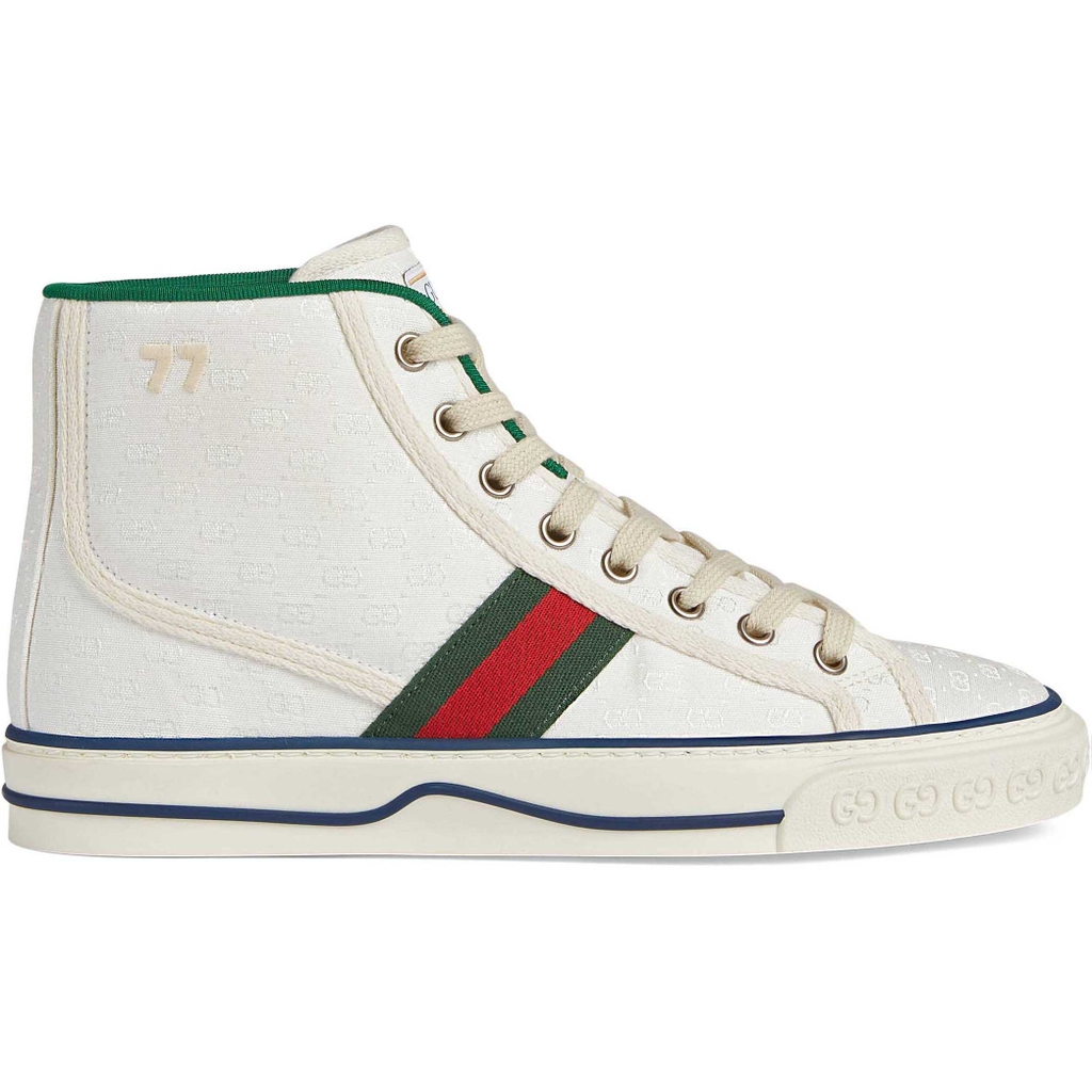 Gucci OTG High Top Sneaker 'GG - Lụa Trắng' ‎ | Duyet Fashion