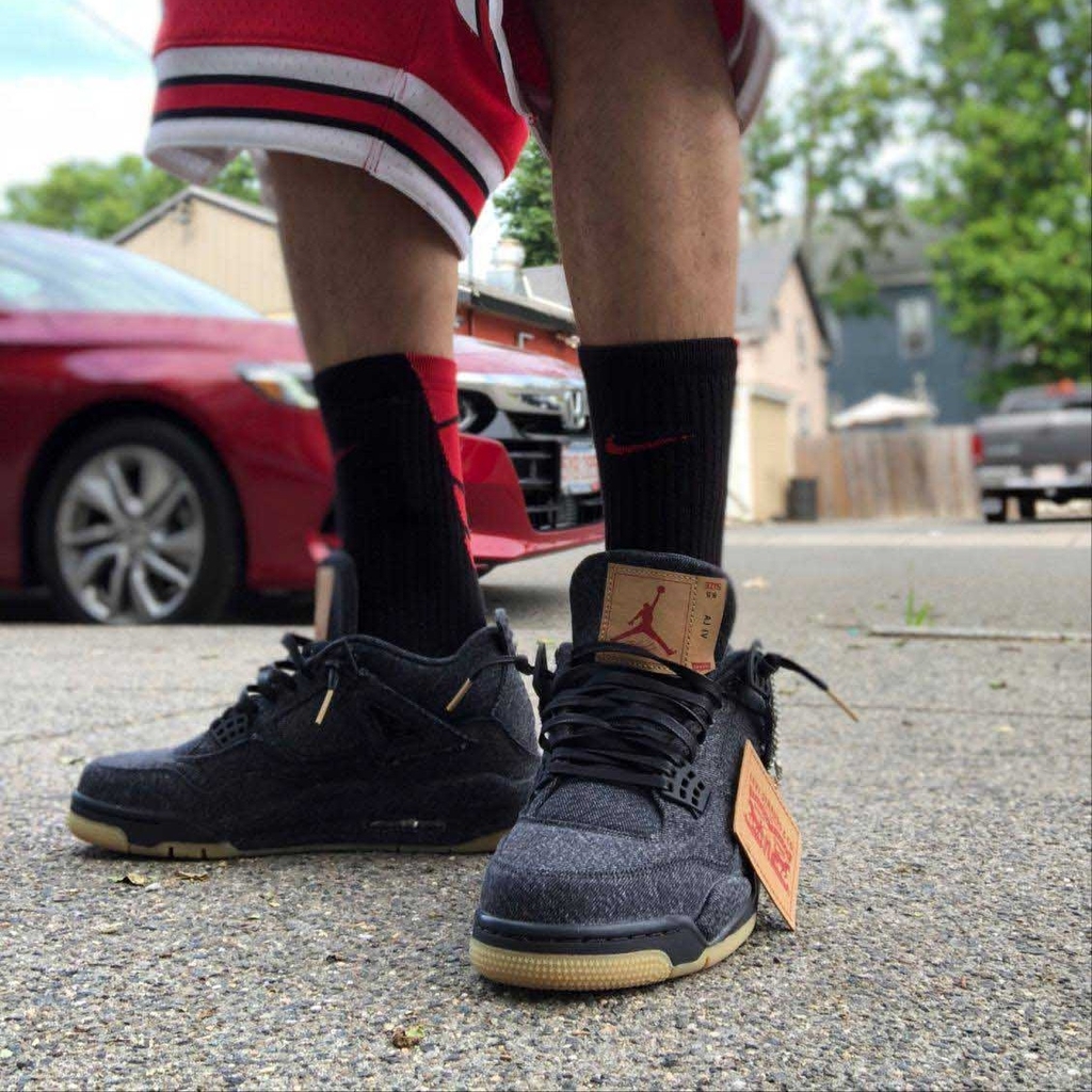 Levi's x Jordan 4 Retro 'Black Denim' | Duyet Fashion