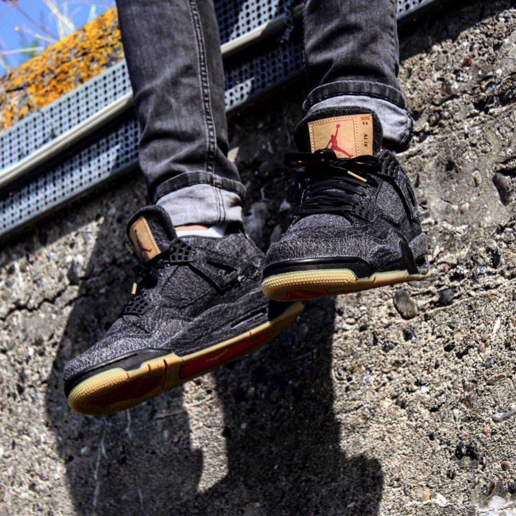 Levi's x Jordan 4 Retro 'Black Denim' | Duyet Fashion