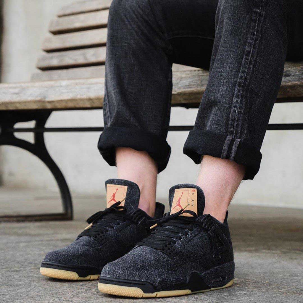 Levi's x Jordan 4 Retro 'Black Denim' | Duyet Fashion