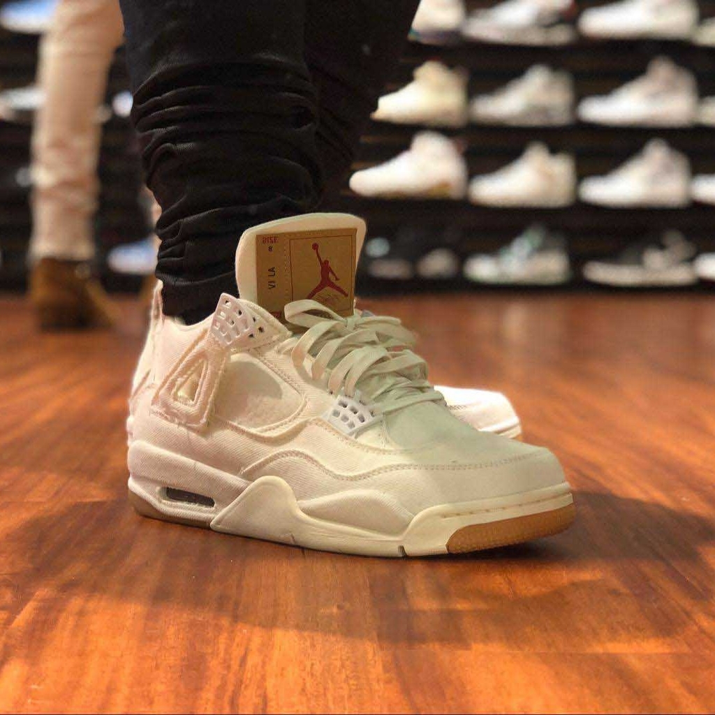 Levi's x Jordan 4 Retro 'White Denim' | Duyet Fashion