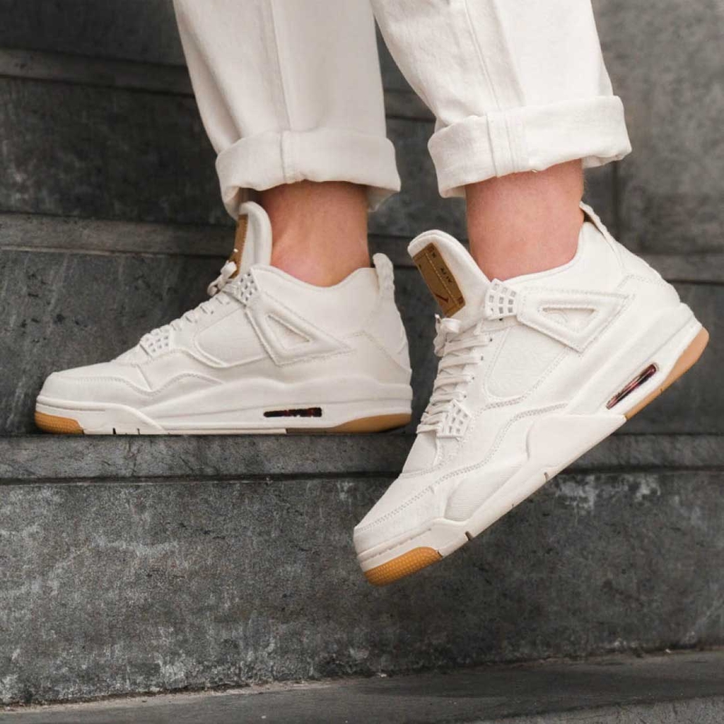 Levi's x Jordan 4 Retro 'White Denim' | Duyet Fashion