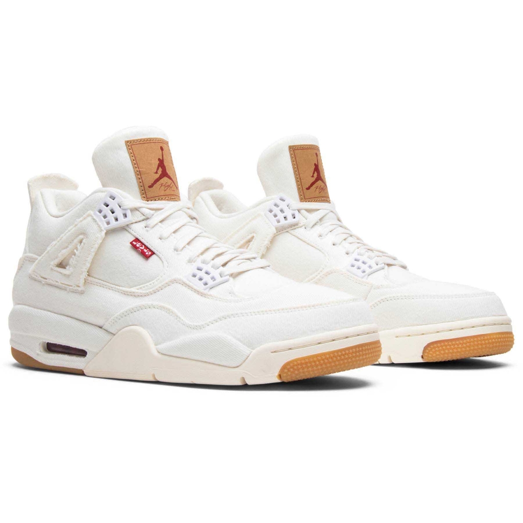 Levi's x Jordan 4 Retro 'White Denim' | Duyet Fashion Levi'S X Jordan 4 Retro 'White Denim' | Duyet Fashion