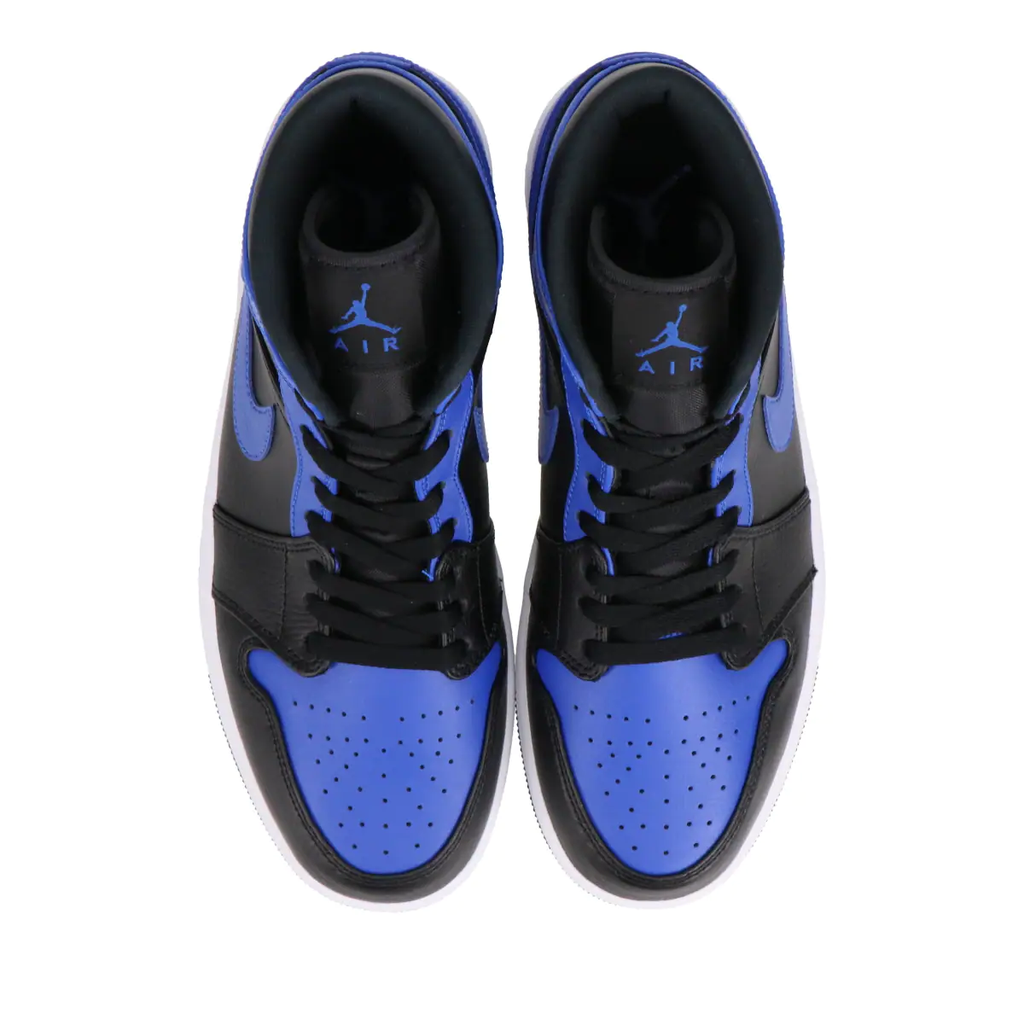 jordan 1 mid hyper royal tumbled