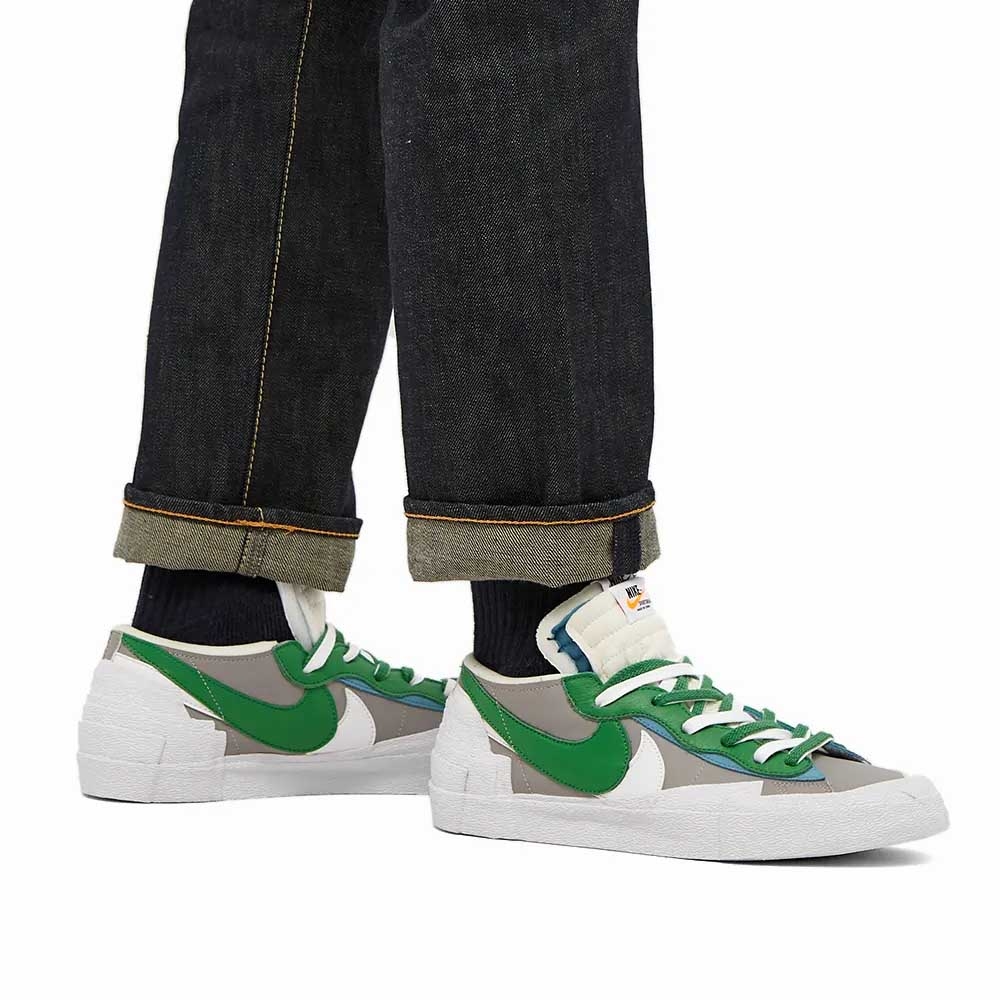 x sacai blazer low classic green