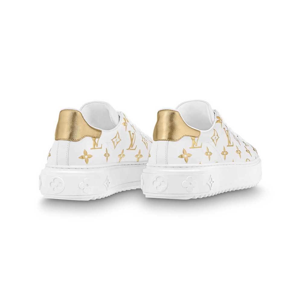 Louis Vuitton Time Out Sneaker Gold. Size 34.0