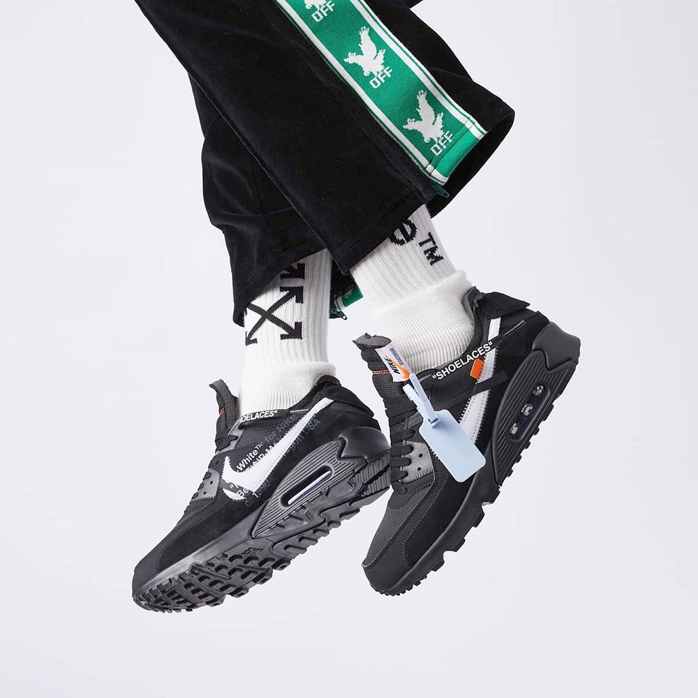off white nike 90 black