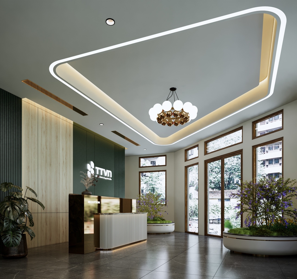 Thiết kế nội thất Văn phòng bán hàng Hội Vân