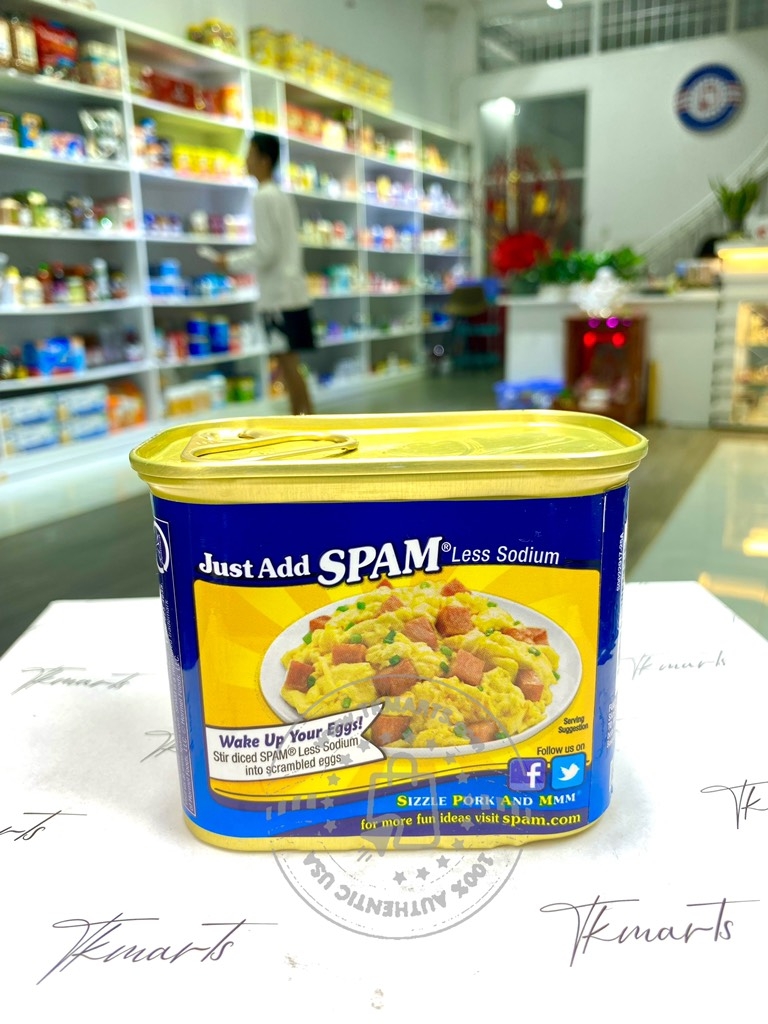 SPAM - 25% LESS SODIUM (THỊT HỘP GIẢM 25% MẶN 340G)
