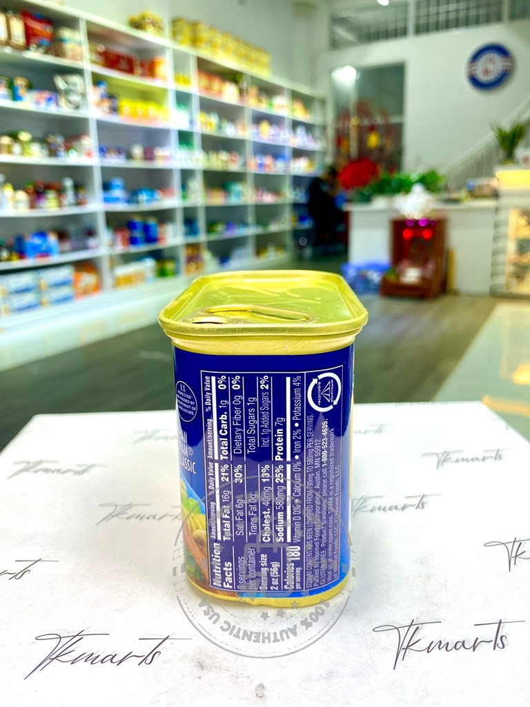 SPAM - 25% LESS SODIUM (THỊT HỘP GIẢM 25% MẶN 340G)